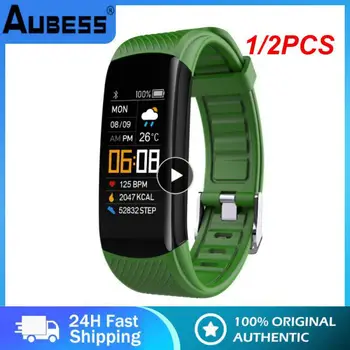 1/2PCS Smart Wristband Fitness Tracker Bracelet Fit Men Women Kid Smartwatch Sport Waterproof Connected Heart Rate Smart Watch