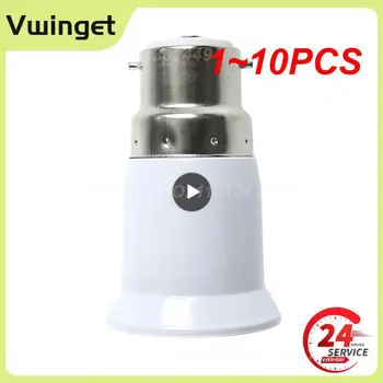1 ~ 10PCS към E27 светлина цокъл лампа крушка гнездо база конвертор огнеупорен държач адаптер конвертор гнездо промяна аксесоари