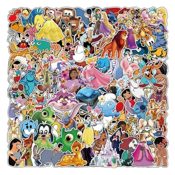 10/30/50/100pcs Disney Mix стикери принцеса Decal за канцеларски дневник багаж Scrapbook кола декорация карикатура стикер подарък