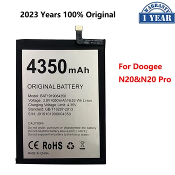 100% оригинална 4350mAh телефонна батерия за Doogee N20 N20Pro N20 Pro BAT1919084350 заместващи батерии Bateria