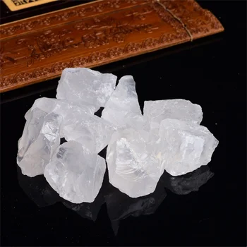 100g естествени ясни кварцови кристали бели насипни кристали камъни естествени сурови камъни къща декорация на дома аквариумни орнаменти