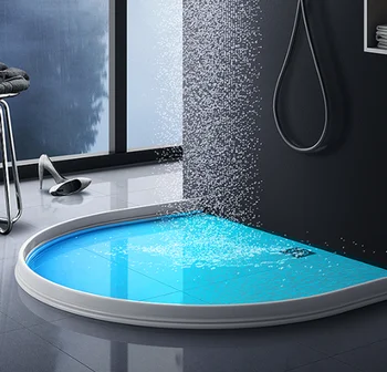 1pc черно/ бяло силиконова вана вода запушалка блокер душ язовир сухо и мокро разделяне прилив бариера самозалепваща се уплътнителна лента