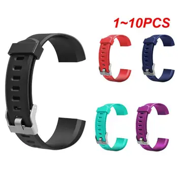 1~10PCS за ID115 плюс китката лента замяна силиконов цвят каишка смарт часовник гривна аксесоари за ID115 плюс цветни