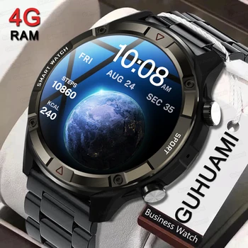 2023 Нов Bluetooth Call Smart Watch 466 * 466 AMOLED Screen Watch HeartRate винаги показва времето 4GB местна музика Smartwatch Мъже