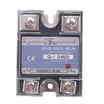 25A 3-32V DC до 24-480V AC еднофазно твърдо реле DC контрол AC -1 D4825 напрежение на натоварване
