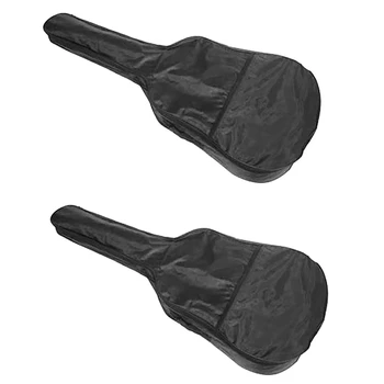 2X акустична чанта за китара чанта за китара със задна закачалка за 41-инчова акустична китара електрическа китара бас класическа китара