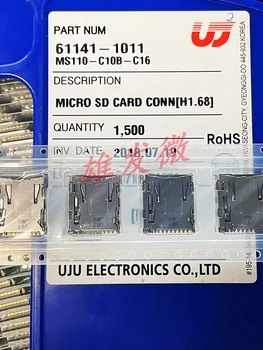 30pcs оригинален нов MS110-C10B-C16 SD държач за карта TF чип държач за карта с памет