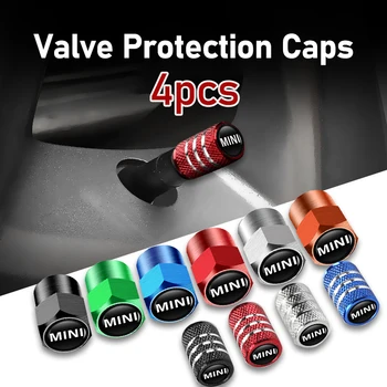 4pcs Алуминиева прахоустойчива защитна капачка Клапан за автомобилни гуми за MINI Cooper JCW WORKS R55 R56 F55 F56 R57 R58 R59 R60 R50