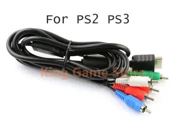 5pcs 1.8m 6FT HDTV AV аудио видео компонент кабел за PS2 PS3 контролер кабел аудио видео компонент кабели за PS2 PS3