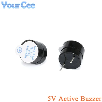 5pcs Mini 5v активен зумер 9.5mm височина електромагнитни високоговорители аларма дълги звукови зумери