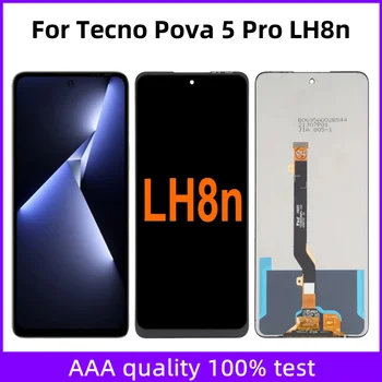 6.78'' За Tecno Pova 5 Pro LH8n LCD дисплей сензорен екран дигитайзер монтаж части