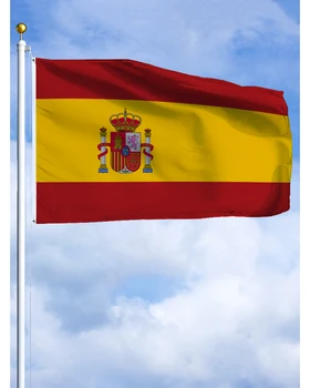 60×90 90x150 120×180CM Испания Испански емблема флаг полиестер печатни банер гоблен за декор