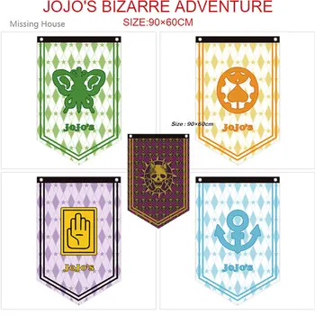 90x60cm Jojo's Bizarre Adventure Аниме банер Флаг игра завеса висящи плат плакат Cosplay парти декор KTV флаг подарък