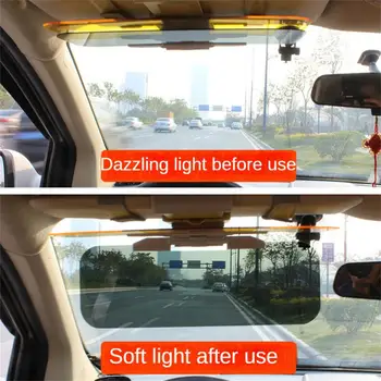 Car Sun Visor Anti Sunlight Dazzling Goggle Night Driving Mirror UV Fold Flip Down Clear View