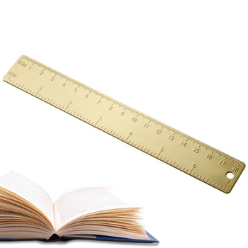 Dual Scale Ruler Brass Dual Scale Straight Ruler Dual Scale Measuring Suppliesl For Engineers Students Architects And Draftsman
