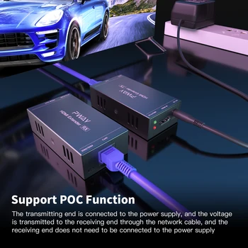 Extender аудио видео конвертор за PC Ps5 TV монитор HDMI KVM удължител 60M над cat5 / 6 ethernet кабел 1080P hdmi 4k кабел