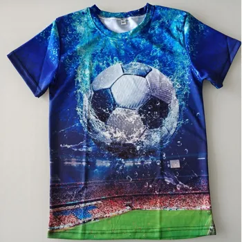 Joyonly 2022 Лято Русия Футбол Детски фенове Тениска Креативен футбол Тениска с водна капка Момчета Момичета Cool Tee Drop Shipping