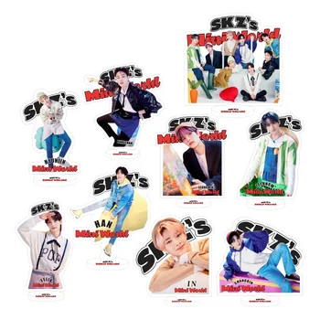 Kpop Creative Stray Kids Stand Figure Acrylic Desktop Модел Hyunjin Felix Seungmin Колекция Подаръчни Фенове