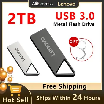 Lenovo Flash драйвери 256GB Неплъзгащ се високоскоростен USB 3.0 PenDrive 1TB USB стик 2TB ключ USB памет стик 512GB адаптер лаптоп / телефон