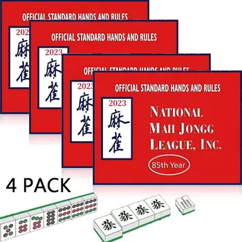 Mahjong Rule Card Национална Mah Jongg лига карти Mahjongg лига стандартни правила Популярни семейни парти Карти за игра на маса