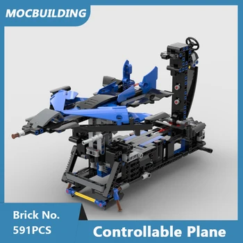 MOC градивни блокове контролируем самолет модел DIY сглобени тухли самолети образователни творчески събиране на играчки Коледа подаръци 591PCS