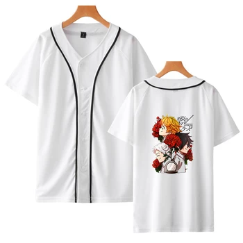 New The Promised Neverland Fashion Prints Бейзболни тениски Дамски/Мъжки летни тениски с къс ръкав Ежедневни улични облекла