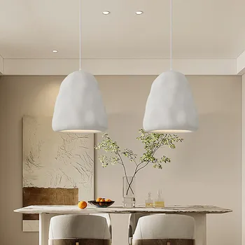 Nordic Wabi Sabi LED полилеи за трапезария висулка лампа творчески модел стая осветление спалня дома декорация осветително тяло
