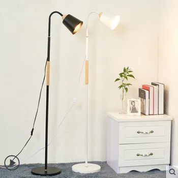 Nordic Етаж лампа творчески хол спалня проучване доведе прости модерни регулируеми четене етаж лампа