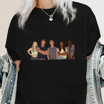 Outer Banks Livin' The Pogue Life Дамска тениска Момиче Графичен печат Мода Harajuku 2023 Облекло Streewear Дрехи Причинно-следствени женски върхове