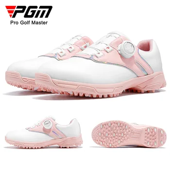 PGM Дамски обувки за голф водоустойчиви антихлъзгащи се дамски леки меки дишащи маратонки Дамски копче каишка спортни обувки XZ297