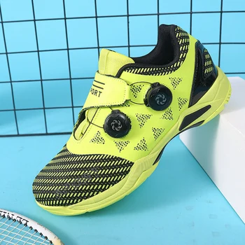 QIWN голям размер 46 47 Закрит бадминтон спортни обувки бързо завързване жени тенис маратонки волейбол фитнес обувки тенис на маса 6008