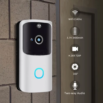 Wifi Doorbell Brand New Smart Home Smart Doorbell 2.4g Wireless Video Doorbell Two-way Talk Doorbell Smart Wireless Doorbell
