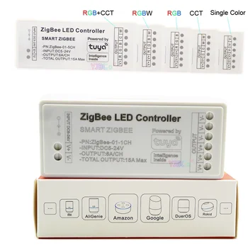 Zigbee Tuya Smart RGB LED лентов контролер 1CH 2CH 3CH 4CH 5CH Dimmer за 5V ~ 24V 12V едноцветен /CCT/ RGB /RGBW/RGB+CCT светлина