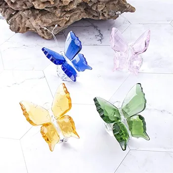 Арт фабрика Начало декор директни продажби K9 кристал пеперуда орнаменти кристал малки подарък орнаменти пеперуда трансгранично снабдяване