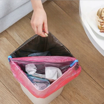 Боклук чанта фиксиране клипове отпадъци кошница може клип практически боклук чанта против хлъзгане притежателя скоба снек чанта запечатване