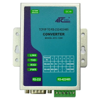  висока производителност и ниска цена TCP / IP към RS-232 / 422 / 485 конвертор ATC-1200