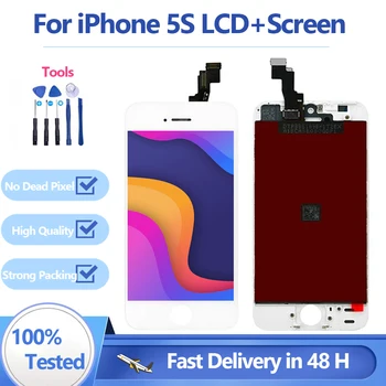  Висококачествен LCD дисплей за Iphone 5G сензорен екран за iphone 5 A1428 A1429 A1442 LCD екран за сглобяване на резервен дигитайзер