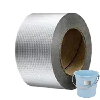 Водоустойчива лента SSuper лепкава алуминиево фолио бутилова гумена лента Устойчивост на висока температура Водоустойчива покривна тръба Crack Duct Ремонт