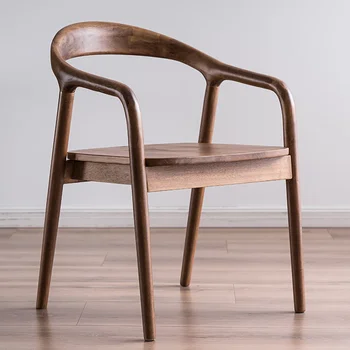 Всекидневна Скандинавски столове за хранене Дървена ръка дизайн спалня кухня модерни столове за хранене реплика Sillas de Comedor мебели за дома