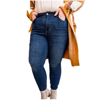 Голям размер дънки жени висока талия торбести дънки жена хлабав деним харем панталони мама дънки пролет дамски дрехи 2023