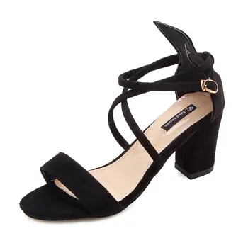 Дамски дамски летни модни причинно-следствени единични обувки сандали cuero genuino mujer zapatos #3