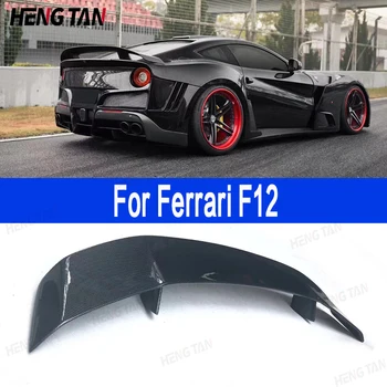 За Ferrari F12 novitec Стил Спойлер от въглеродни влакна Задни опашни перки Duckbill Car Wing Модернизиране на задното крило Комплект за тяло