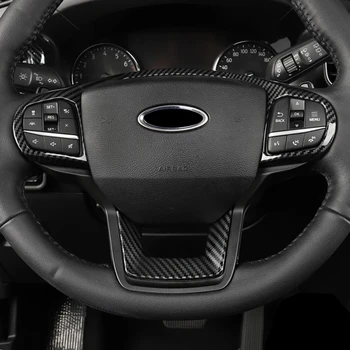 За Ford Explorer 2020 2021 ABS карбонов волан botton swtich декорация рамка капак стикер аксесоари 2бр