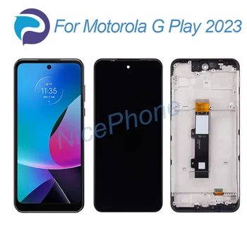 за Motorola G Play 2023 LCD екран + сензорен дигитайзер дисплей 1600 * 720 Moto G Play 2023 LCD екран дисплей