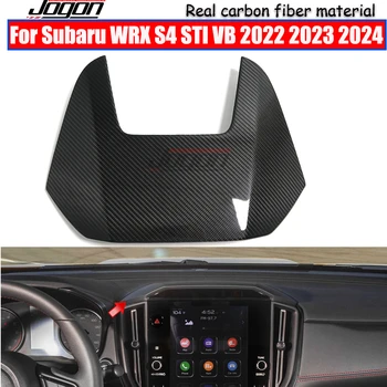 За Subaru WRX S4 STI VB 2022-2024 Интериор на автомобил от истински въглеродни влакна Централен навигационен екран Горен панел Cover Trim аксесоари