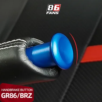Завъртете копчето Бутон за отклонение Hand E спирачка дръжка ръчна спирачка аварийно покритие за Toyota GR86 BRZ 2023 2022 Аксесоари Алуминиева сплав