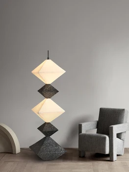 Италианска подова лампа за всекидневна Постмодерен минималистичен дизайн Висок клас диван страна черен атмосферен минималистичен атмосфера лампи