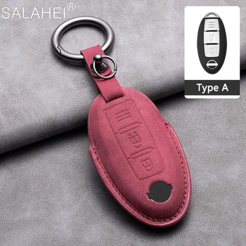 Калъф за дистанционно калъф за ключ за кола за Nissan Tiida Qashqai J11 J10 Micra ритници Altima X-Trail Фуга Навара Leaf Забележка Сентра Мурано