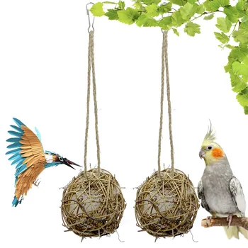 Колибри гнездо сграда папагал играчка лоза топка памук ухапване топка рисуване топка облекчаване гнездо строителни материали