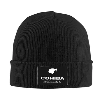 кубински Cohiba пури Skullies Beanies Caps Мода Зимни топли мъже Жени плетени шапки Възрастни унисекс шапки Bonnet